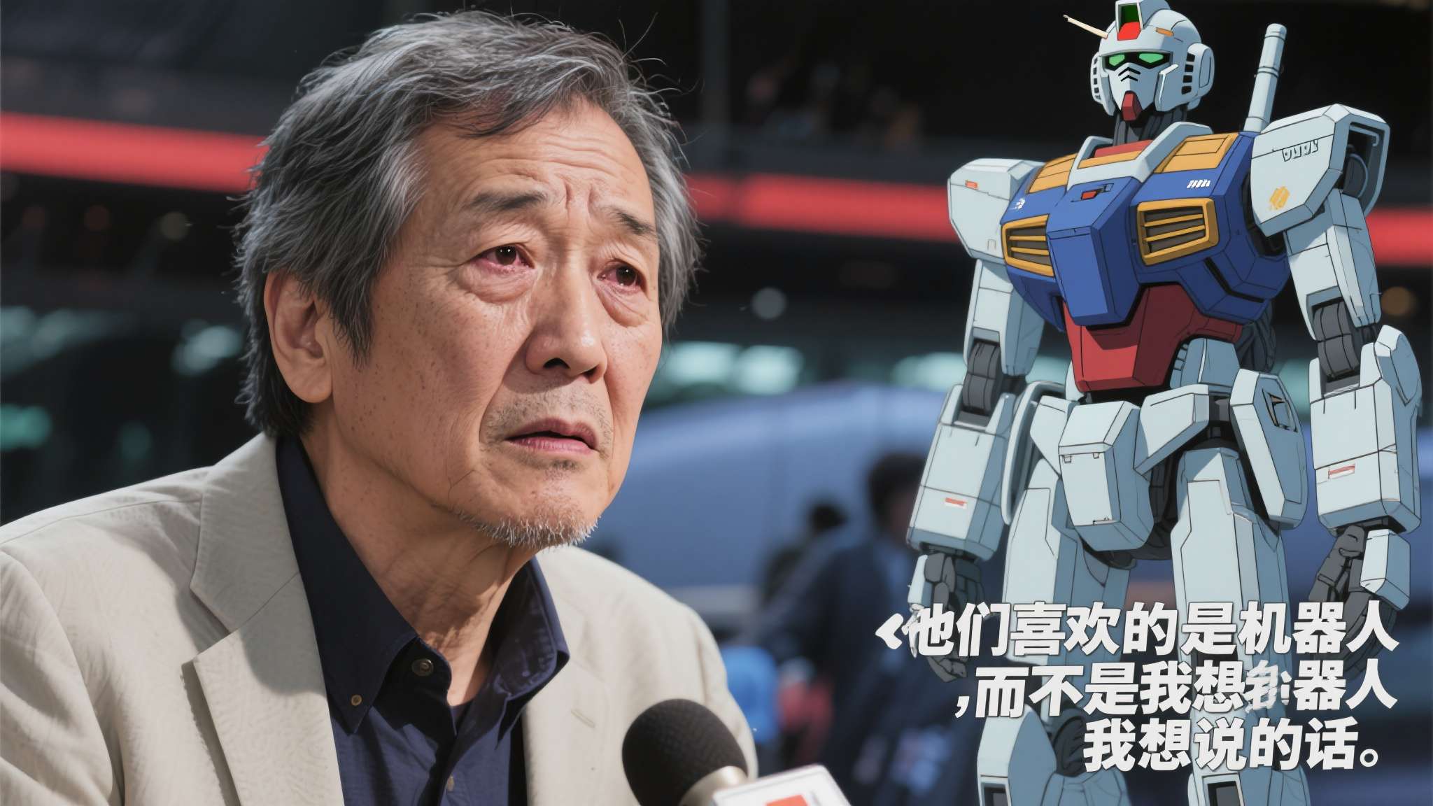 富野由悠季曾在采访中直接表达失望："他们喜欢的是机器人，而不是我想说的话。"这句